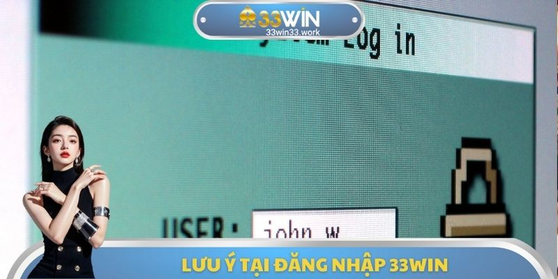 Lưu ý tại đăng nhập 33WIN