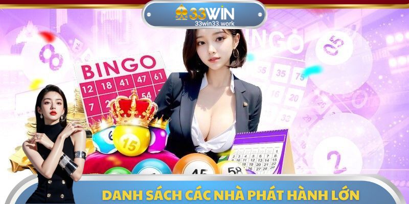 Những NPH uy tín hàng đầu đang hợp tác cùng với 33WIN